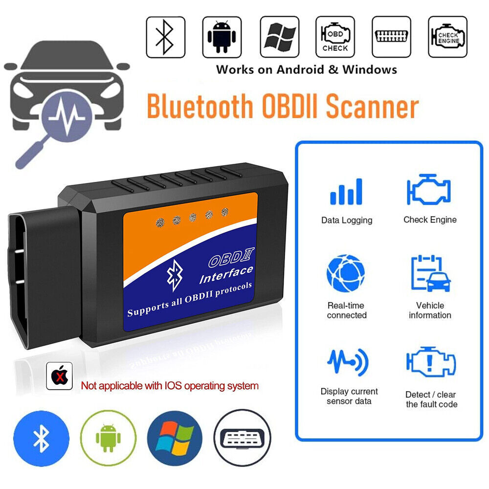 Scanner diagnostico Bluetooth OBDII per auto