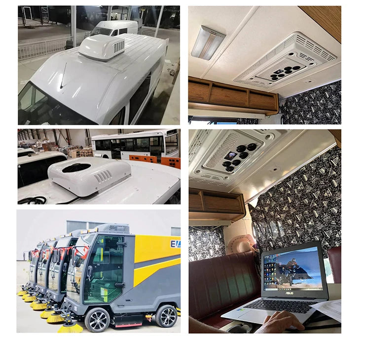 RV Parking Air Conditioner of Travel Trailer Camper With Scroll Compressor & Smart AC Kit for Caravan RV Vehicle Air Conditioner