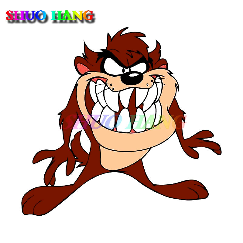 High-quality Car Stickers TASMANIAN DEVIL TAZ Decal Vinyl Car Parts Window Truck Bared Teeth for SCANIA