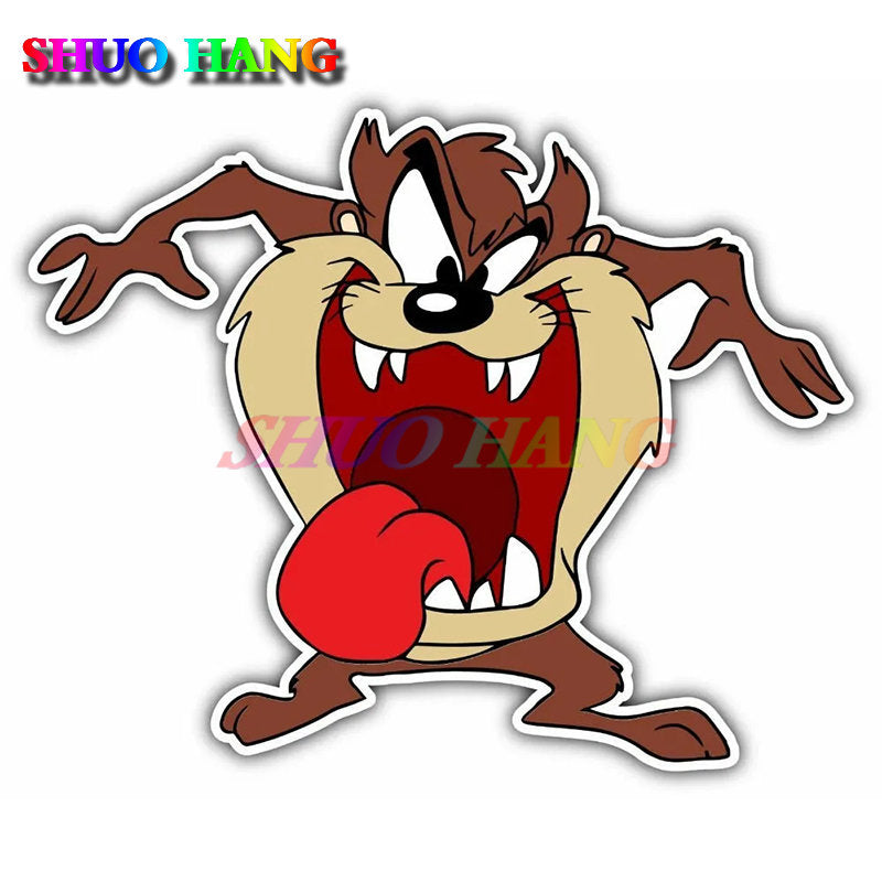High-quality Car Stickers TASMANIAN DEVIL TAZ Decal Vinyl Car Parts Window Truck Bared Teeth for SCANIA