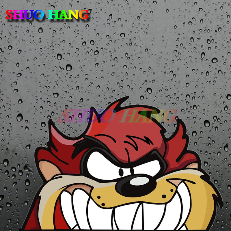 High-quality Car Stickers TASMANIAN DEVIL TAZ Decal Vinyl Car Parts Window Truck Bared Teeth for SCANIA