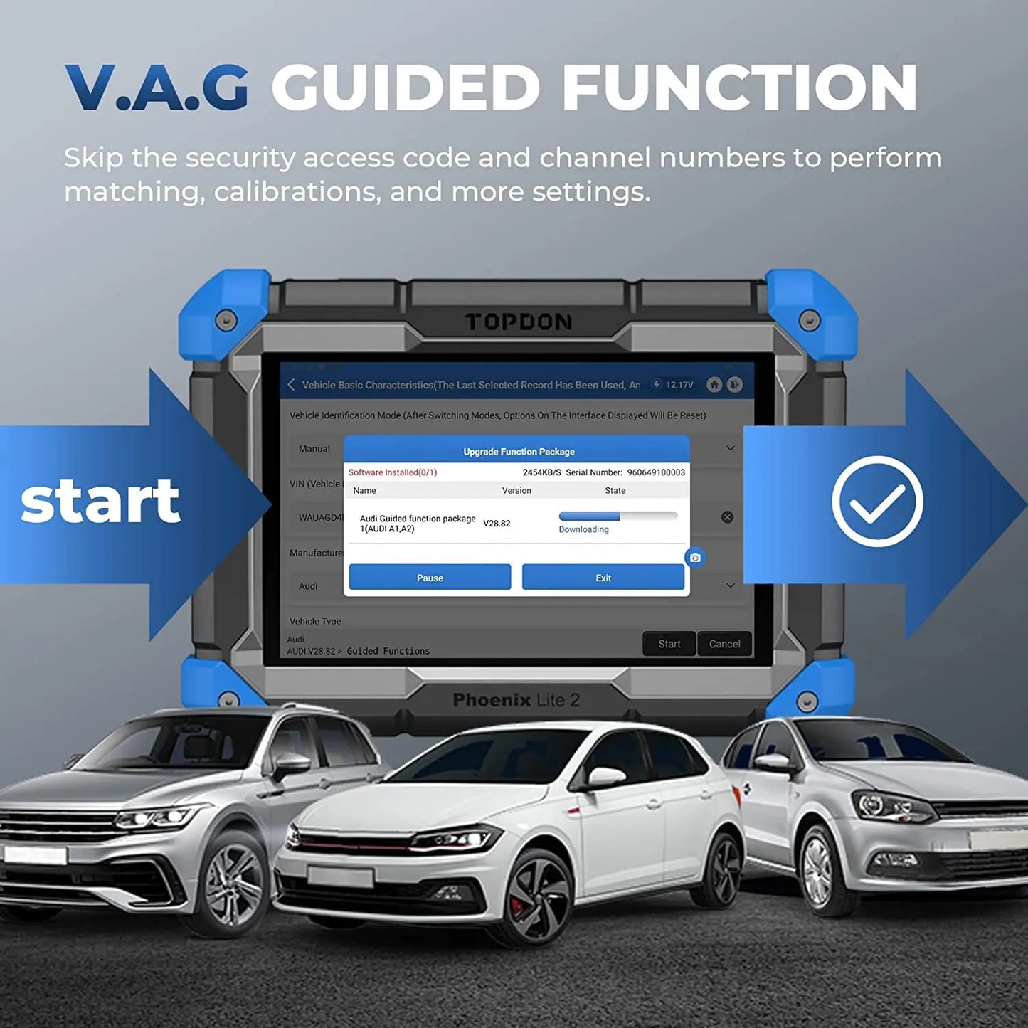 TOPDON Phoenix Lite3 Scanner 2Yrs Free Update All System Car Diagnostic ECU Online Coding 2 Scanner For Car Diagnostic Tool