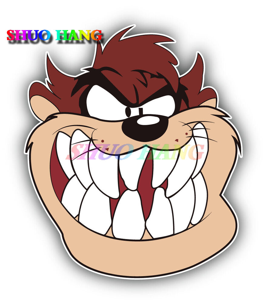High-quality Car Stickers TASMANIAN DEVIL TAZ Decal Vinyl Car Parts Window Truck Bared Teeth for SCANIA