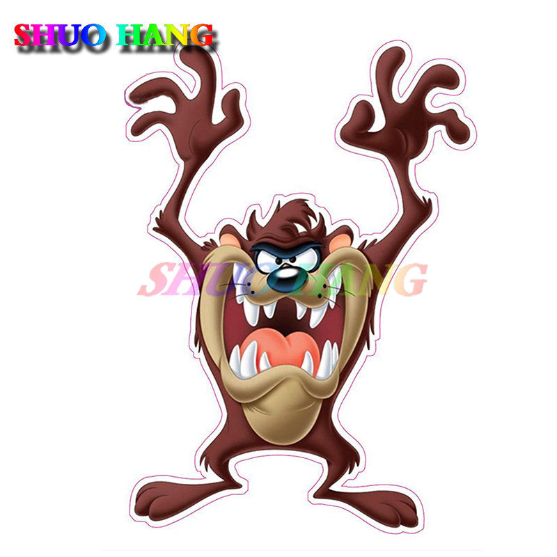 High-quality Car Stickers TASMANIAN DEVIL TAZ Decal Vinyl Car Parts Window Truck Bared Teeth for SCANIA