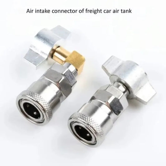 1set Truck Dust Gun Air Tank Connector Straight Connect Elbow Integrated Connector