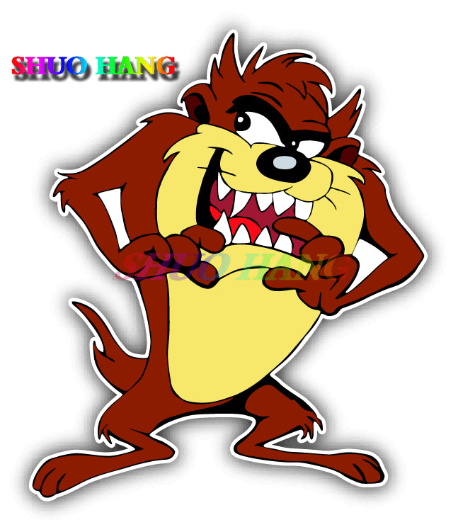 High-quality Car Stickers TASMANIAN DEVIL TAZ Decal Vinyl Car Parts Window Truck Bared Teeth for SCANIA