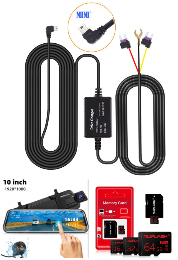 Specchietto retrovisore a doppia registrazione